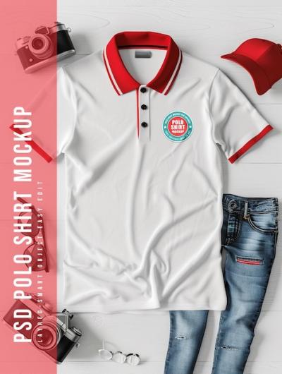 Polo Shirt Logo Mockup – Download Free Stock Photo