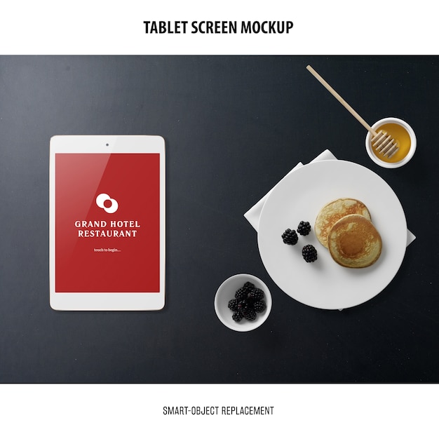 Tablet Screen Mockup – Download Free Stock Photo