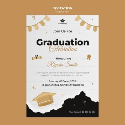 Graduation Celebration Invitation Template – Free to Download