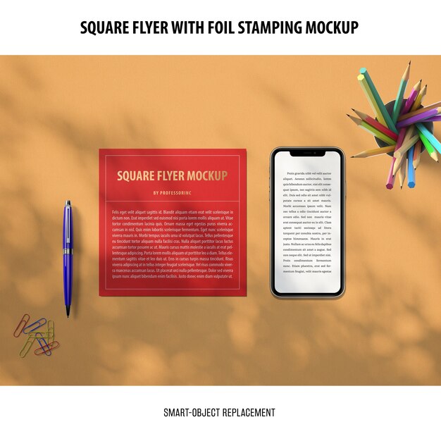 Square Flyer Mockup for Stunning Designs – Free Download