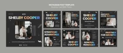 Professional Business Instagram Posts Collection – Free Download