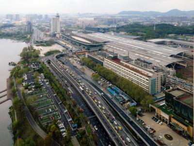 Aerial Photography of Nanjing Station Road – Free to Download