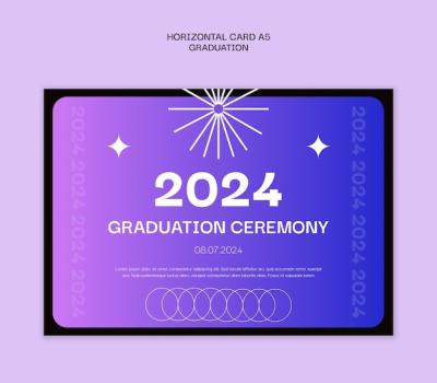 Graduation Celebration Card Template – Free Download