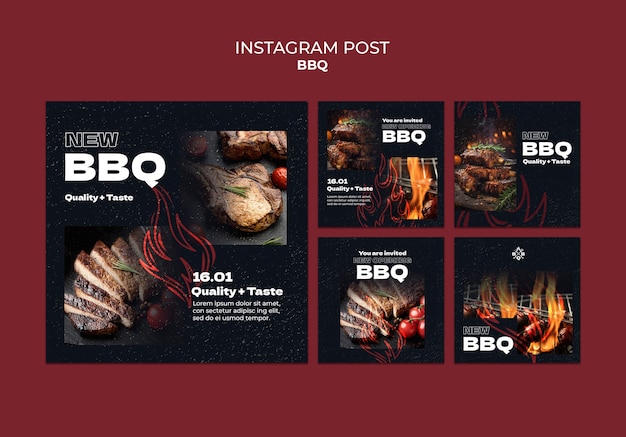 BBQ Template Design: Free Download for High-Quality PSD Templates