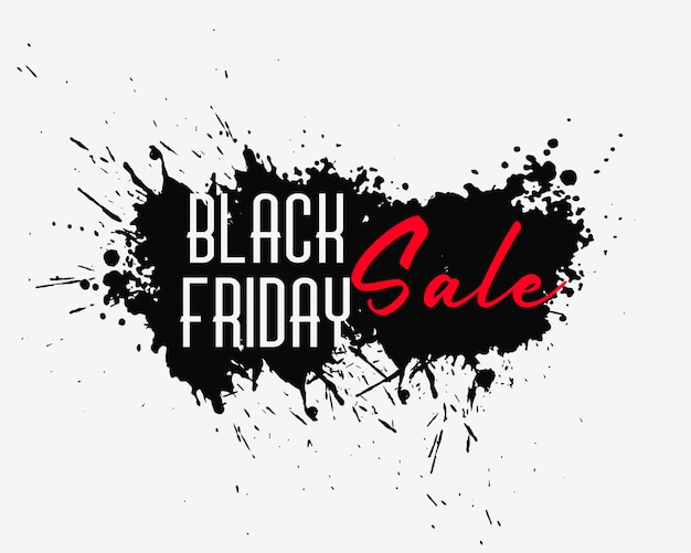 Abstract Black Friday Ink Splash Background – Free Download