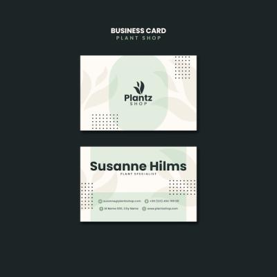 Plant Care Business Card Template – Free Download