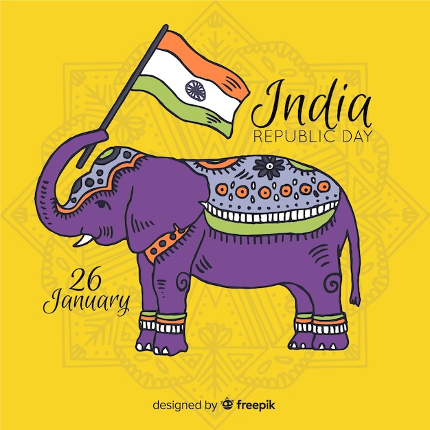 Indian Republic Day Vector Templates – Free Download