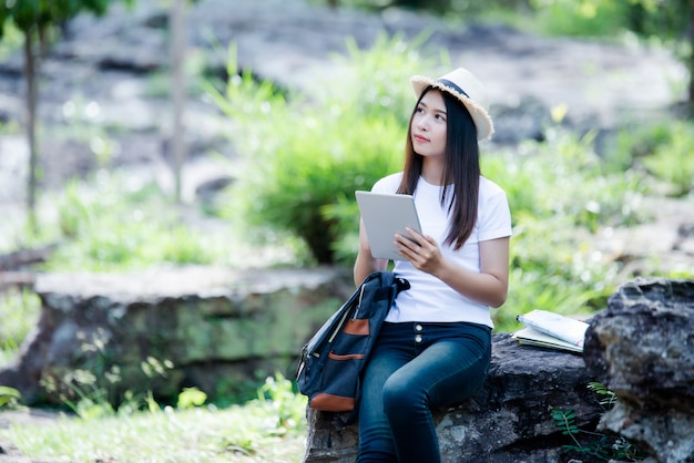 Beautiful Woman Enjoying a Hiking Adventure in Nature – Free Stock Photo, Download for Free