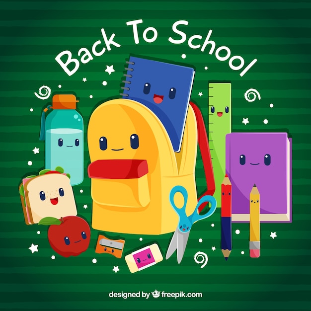 Back to School Background: Cute Cartoons for Your Projects – Free Download