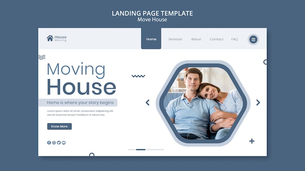 House Moving Service Web Template – Free Download