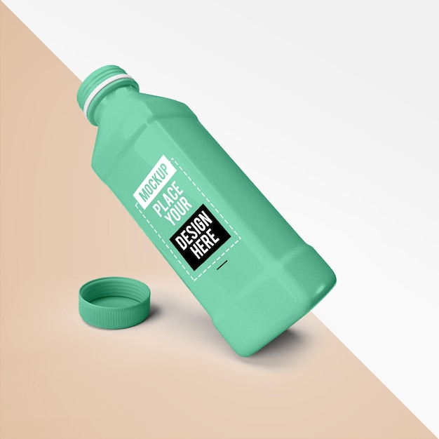 Minimal Reusable Water Bottle Design Mockup – Download Free Stock Photo