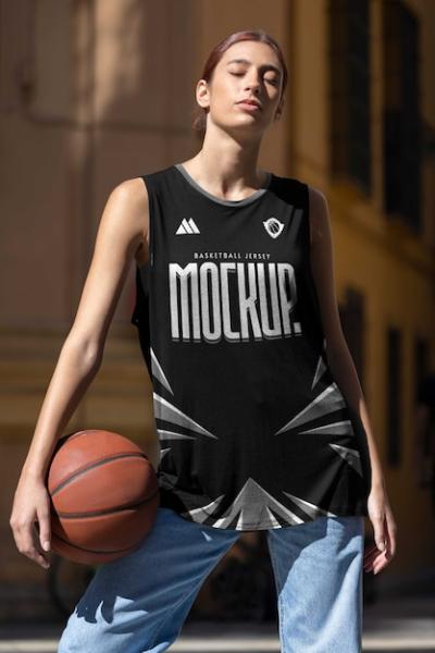 Basketball Jersey Mockup for Women – Free Download