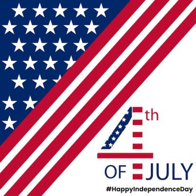 USA Independence Day Blue Red White Background Social Media Design Banner – Free Download