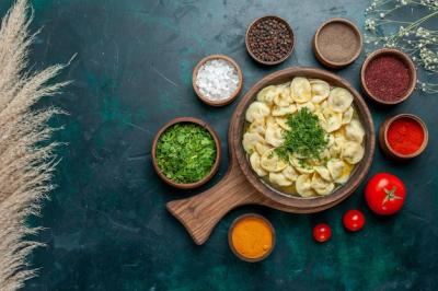 Delicious Dumpling Soup with Seasonings – Free Stock Photo for Download