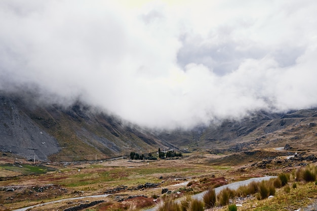 Partially Cloudy Mountain Landscape – Free Download