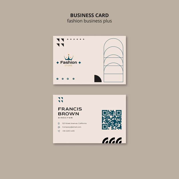 Fashion Business Card Template – Free Download