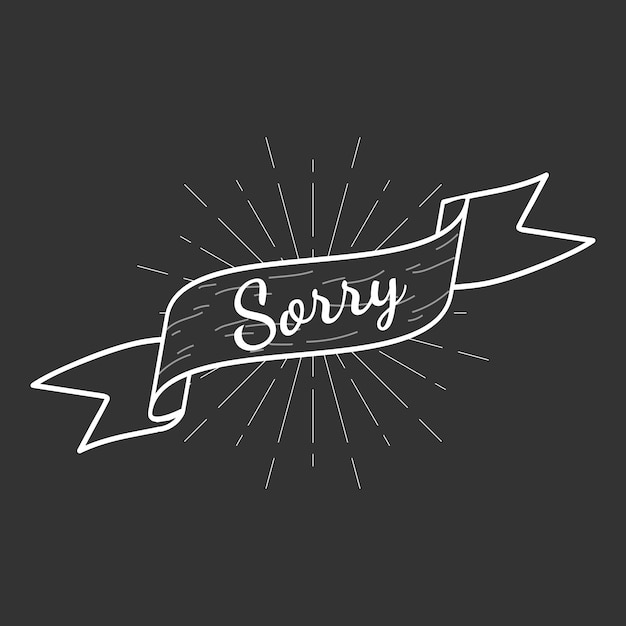 Sorry Vector Banner Design – Free Download