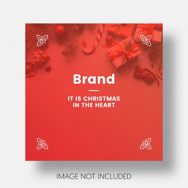 Christmas Social Media Post Template for Instagram – Free Download