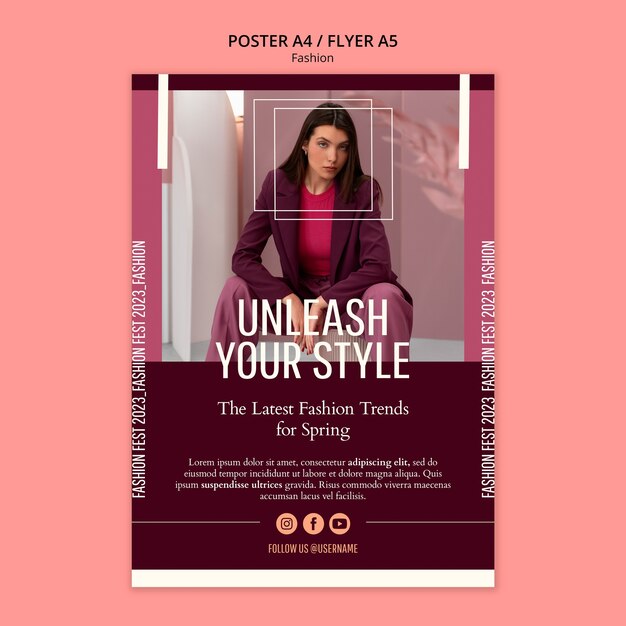 Fashion Collection Poster Template – Free Download