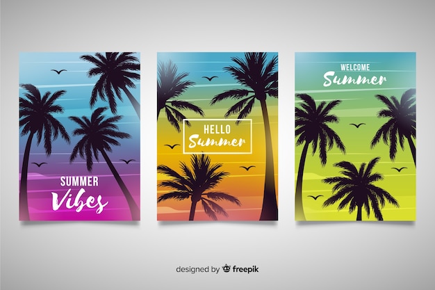 Gradient Beach Cover Collection – Free to Download