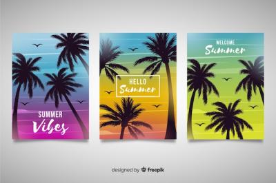 Gradient Beach Cover Collection – Free to Download