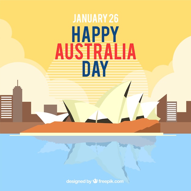 Sydney Australia Day Design Vector Template – Free Download