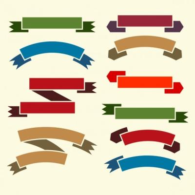 Colorful Flat Ribbon Collection – Download Free Stock Photos