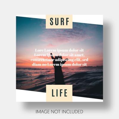 Modern Surf Template for Instagram – Free Stock Photo Download