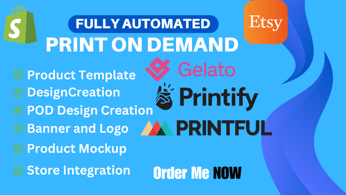 Shopify Etsy Print on Demand: Design & Redesign Your Printful and Printify Store