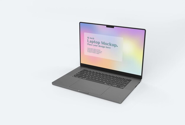 A Laptop Mockup with Screen Design – Free Download