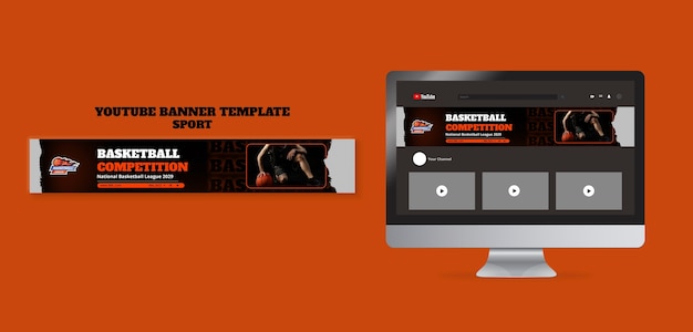 Sport and Activity YouTube Banner Template – Free to Download