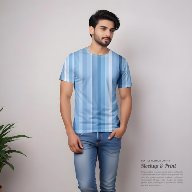 Indian Fashion Printed Apparel Mockup PSD Template – Free Download