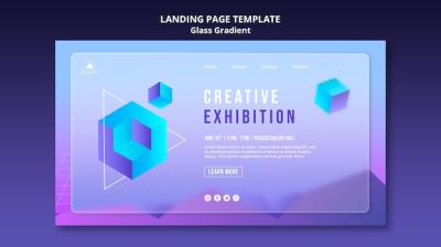 Creative Exhibition Landing Page Template – Free Download