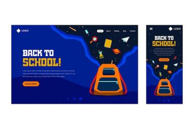 Back to School Landing Page – Free Download