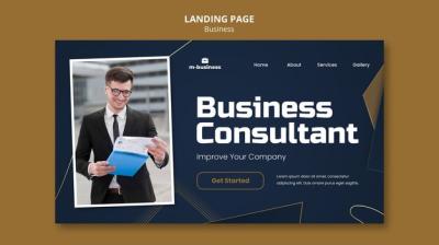 Flat Design Business Template – Free Download