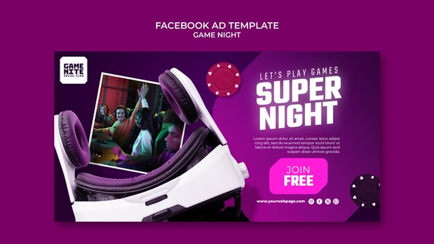 Game Night Template Design – Download Free Stock Photo