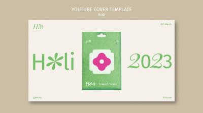 Flat Design Holi Festival Template – Free Download