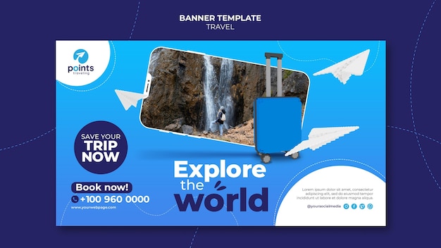 Travel Agency Banner Template – Free Download