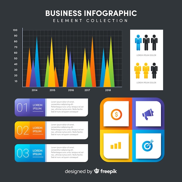 Colorful Infographic Elements Collection – Free Download