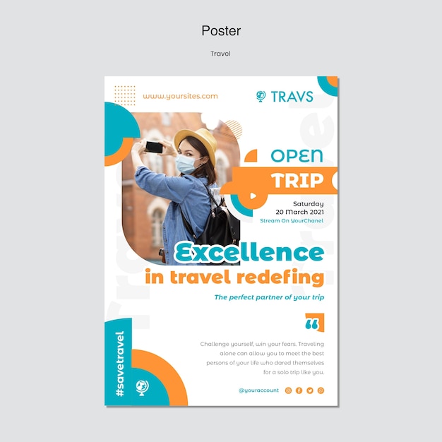 Travel Poster Template for Stunning Designs – Free Download