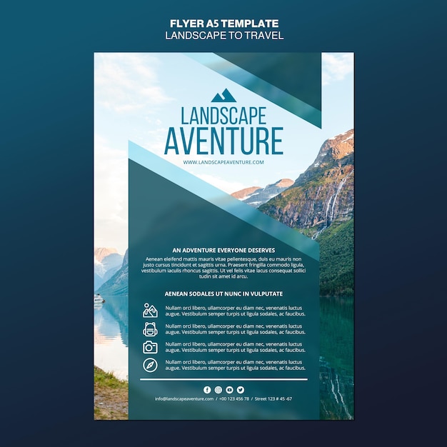 Travel Concept Flyer Template – Free Download