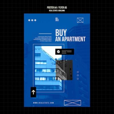 Real Estate Project Poster Template – Free Download