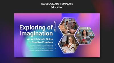 Gradient Education Template Design – Free Download