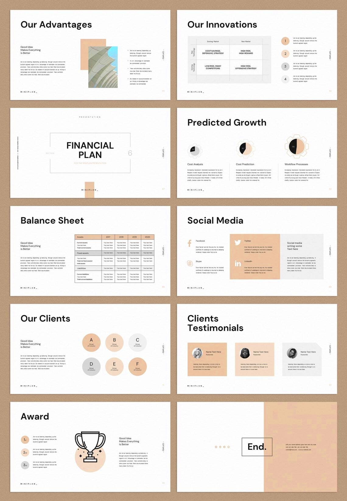 Business Plan Template Canva