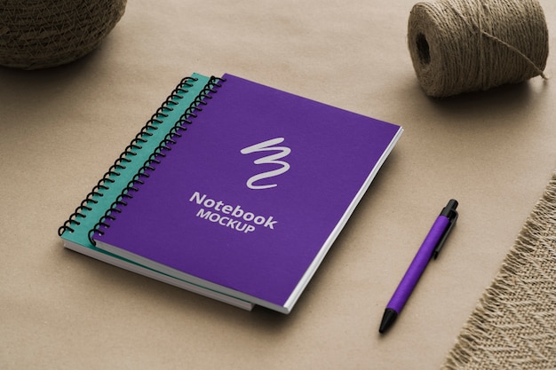 Stunning Paper Craft Notebook Mockup – Download Free Stock Photo