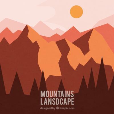 Mountain Sunset Background – Free Download