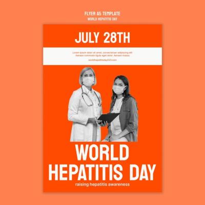 World Hepatitis Day Template Design for Free Download