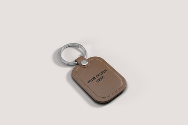 Brown Leather Keyring Mockup – Free Download, Free Stock Photo