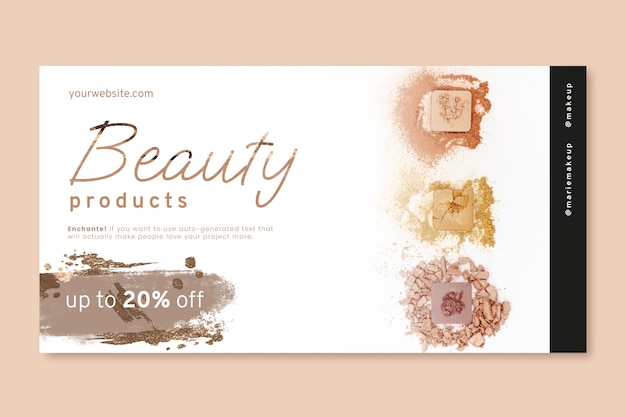 Beauty and Cosmetics Social Media Post Template – Free Download