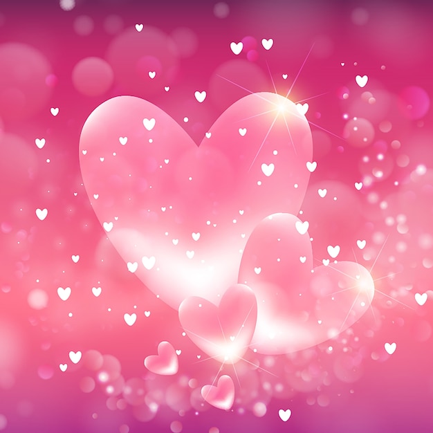 Valentine’s Hearts Background – Free Stock Photo for Download